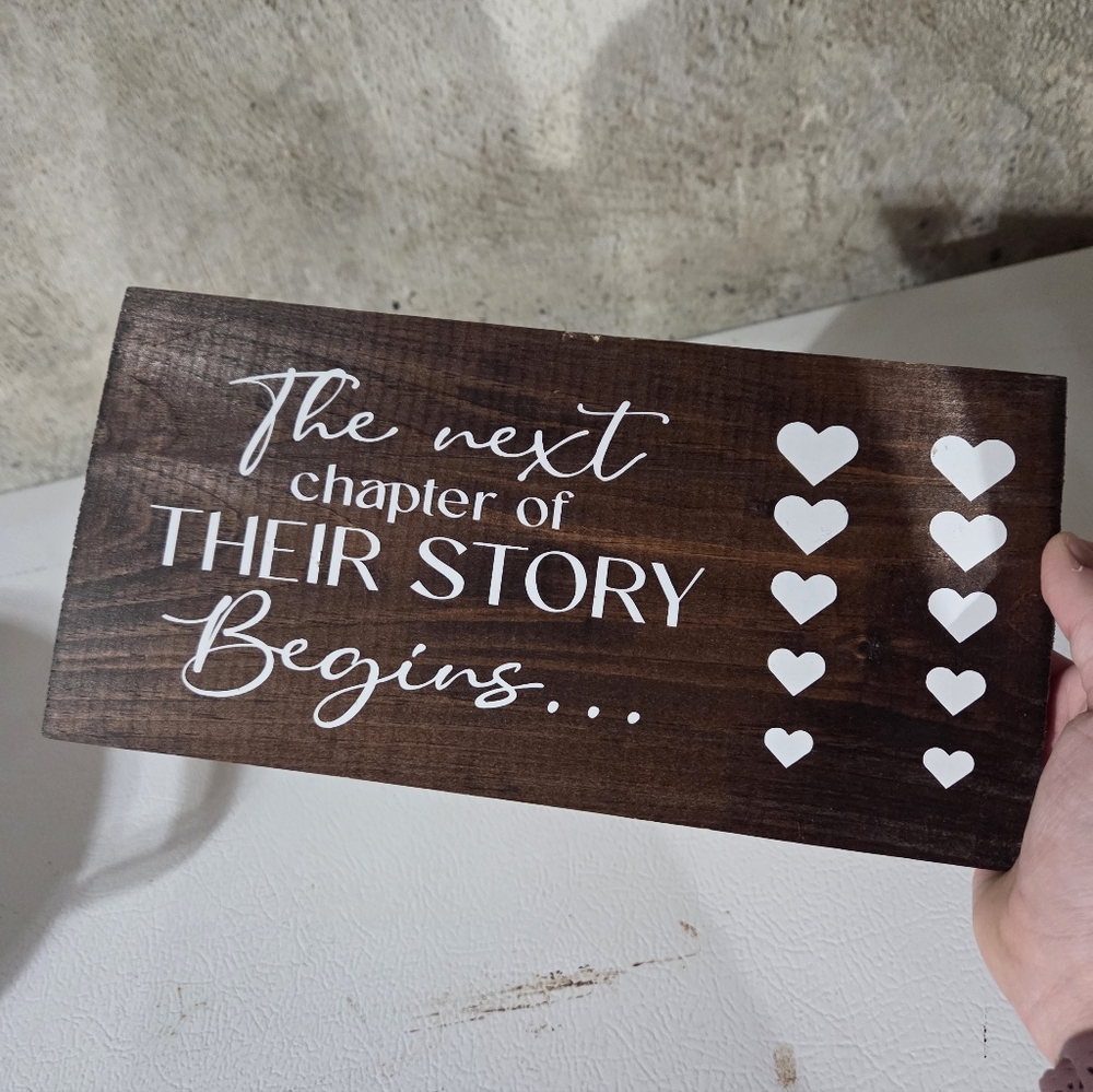 Wooden Wedding Sign